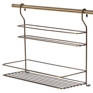 Полка двухъярусная универсальная Delinia 34x14.5x30 см сталь цвет бронза 18255108 STLM-2092382