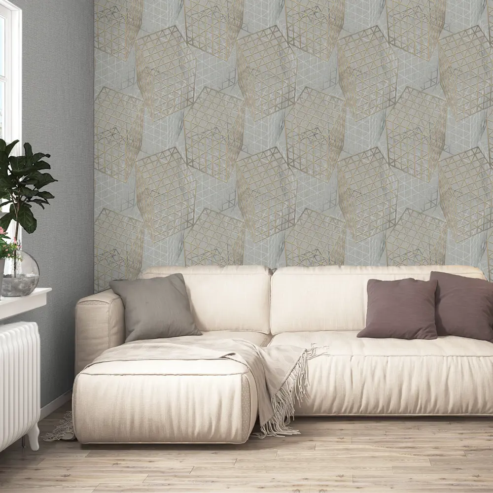 Обои флизелиновые Московская обойная фабрика Формула графит 1.06 м 4201-4 STLM-2160345 - Вид №3