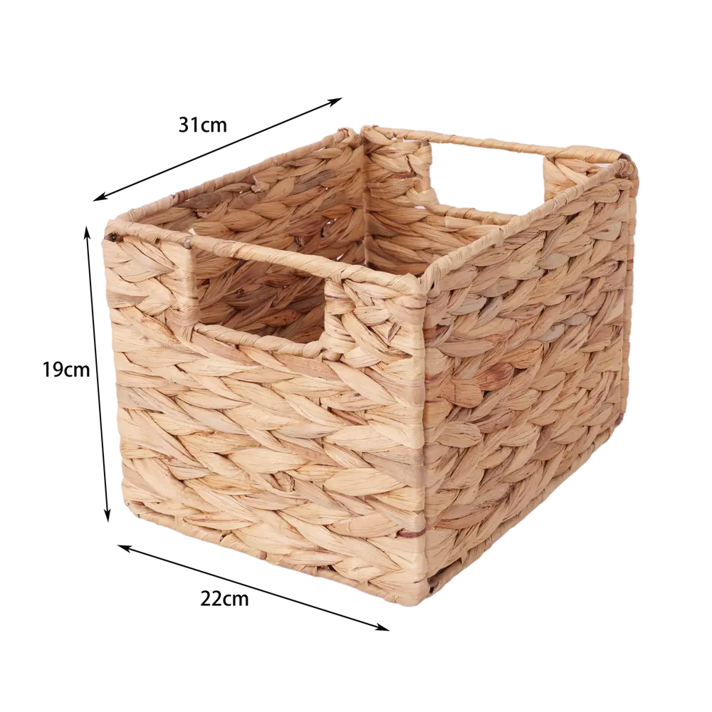 Корзина Konsensa 22x19x31 см водяной гиацинт цвет бежевый STLM-2091445