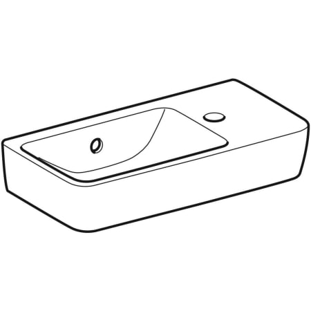 276140000 Раковина Geberit Renova Compact, с укороченным вылетом Geberit  - Вид №9