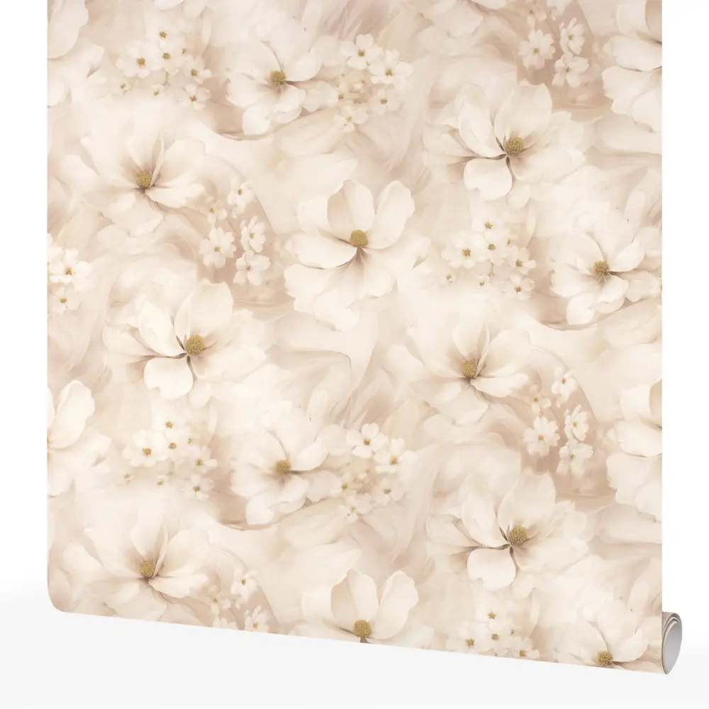 Обои флизелиновые Belvinil Апрель бежевые 1.06 м 1053-12 STLM-2161691