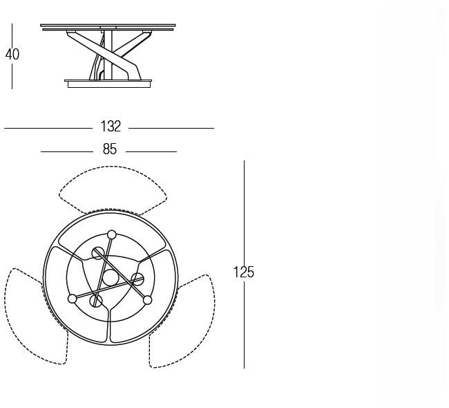 NAOS Раскладной хрустальный журнальный столик sun-id-1369265 - Вид №10