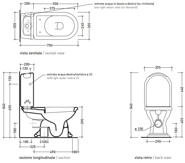 3012 Компакт унитаз с бачком Белый Ceramica Flaminia Fidia Италия - Вид №2