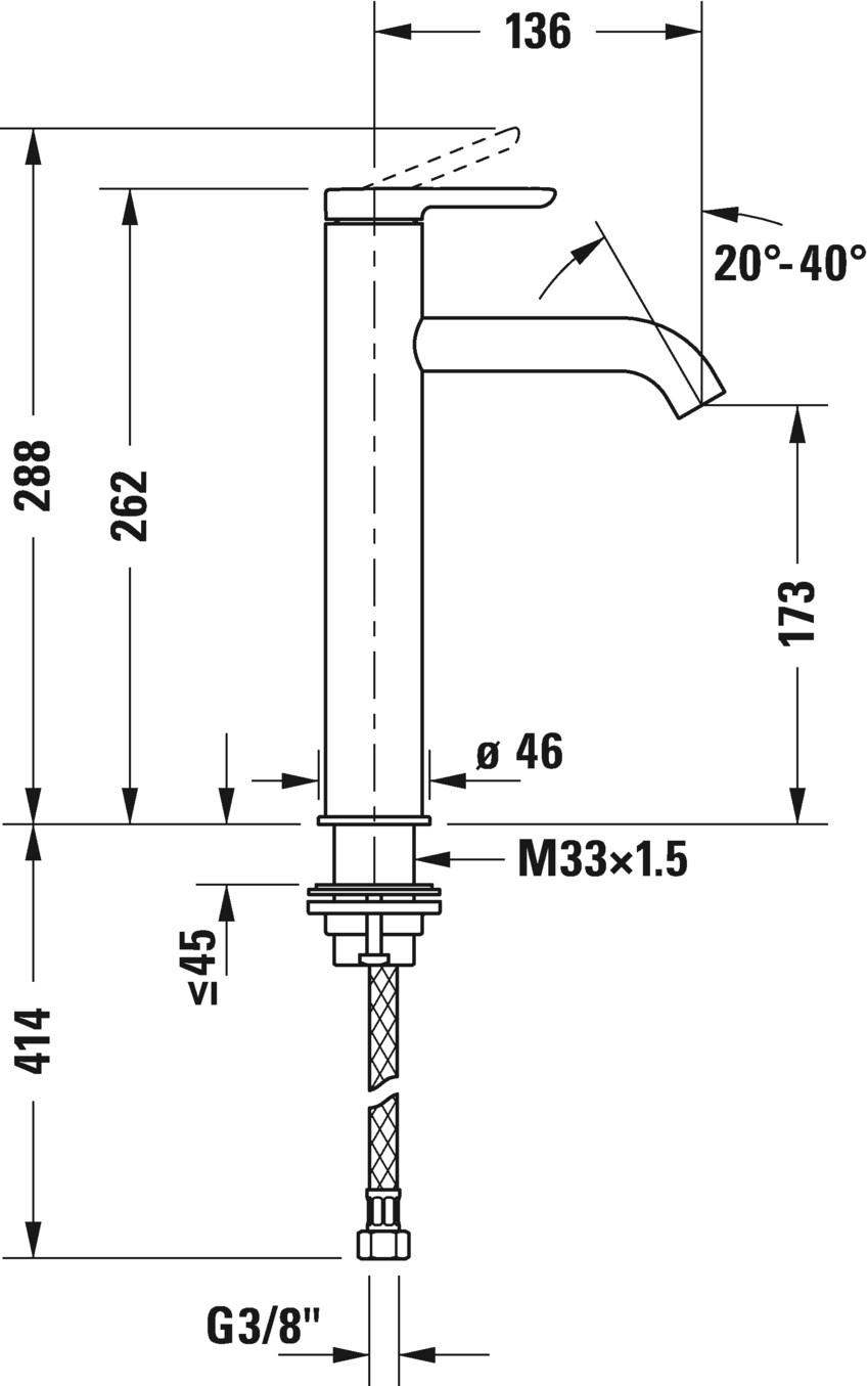 Duravit Смеситель для раковины, однорычажный C.1 sun-id-1464097 - Вид №6