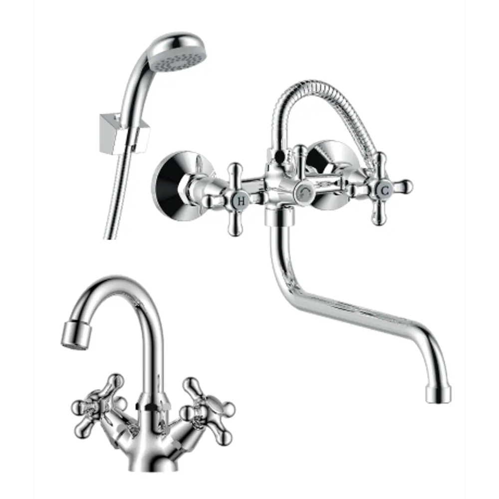 Набор смесителей 2 в 1 SET02-50 Santreyd Rossinka Silvermix STLM-2033423