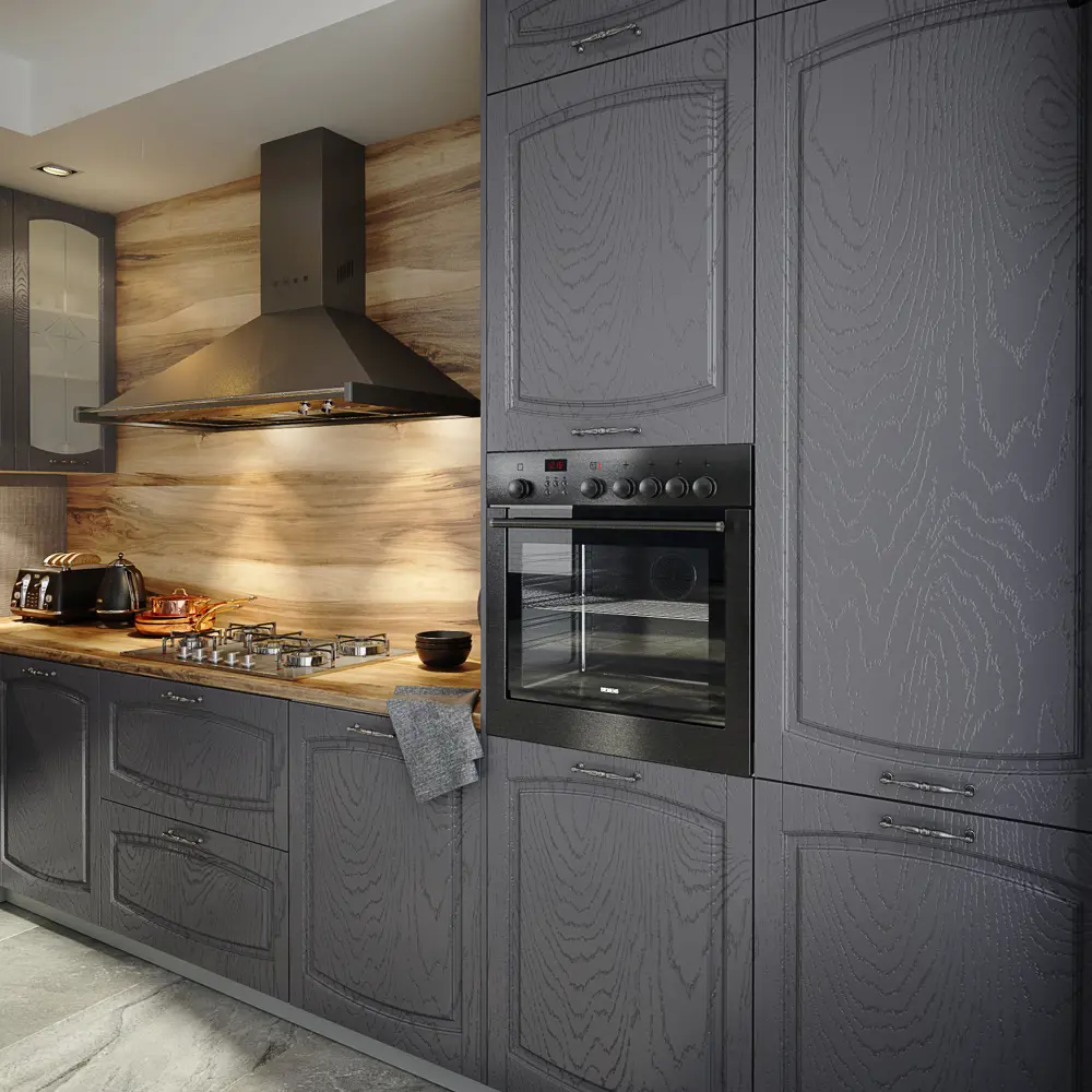 Фасад для кухонного ящика Петергоф грей 59.7x38.1 см Delinia ID МДФ цвет графит STLM-2043555 - Вид №7