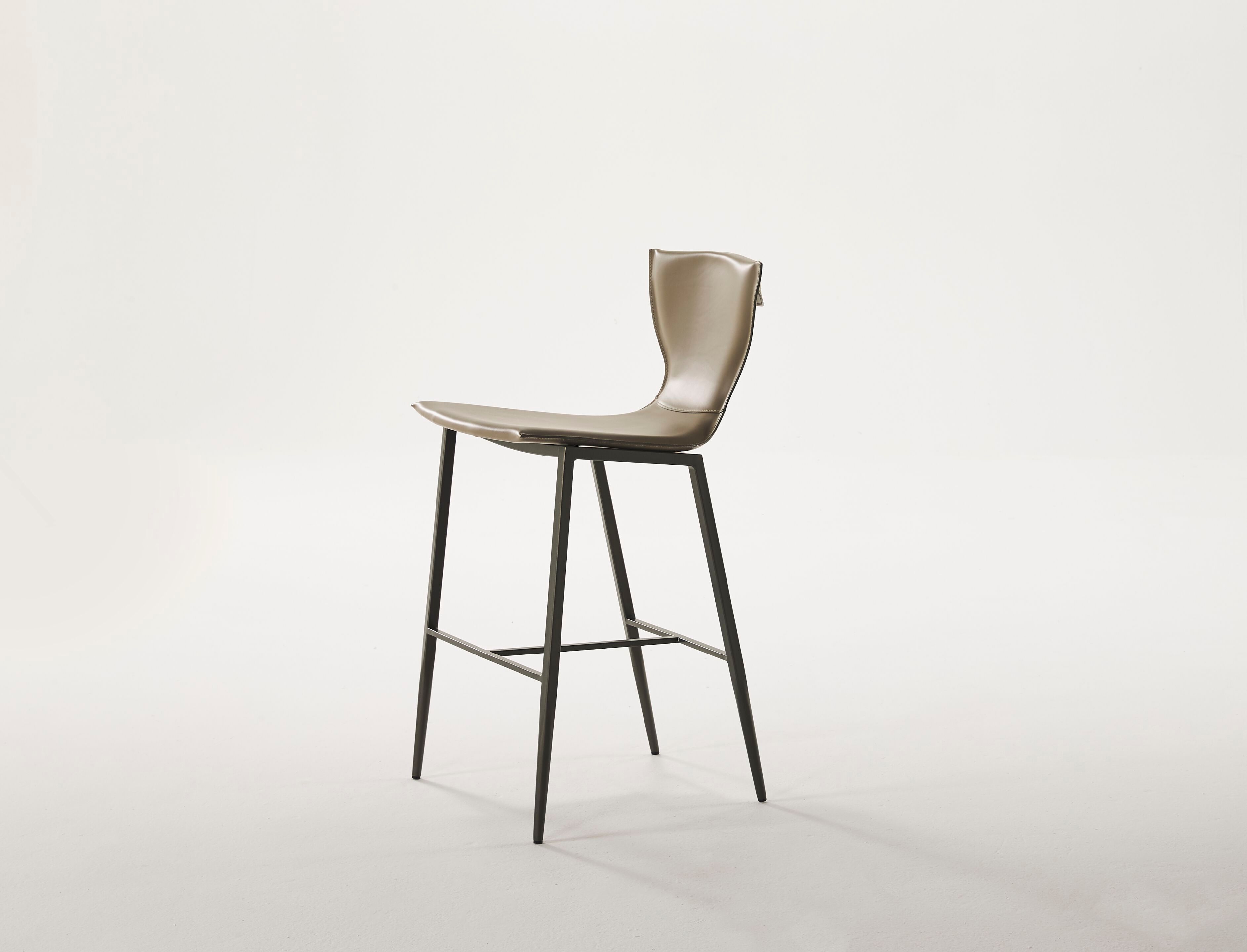 Высокий кожаный стул со спинкой Casa Covre VARENNE ARCH-00133848 - Вид №1