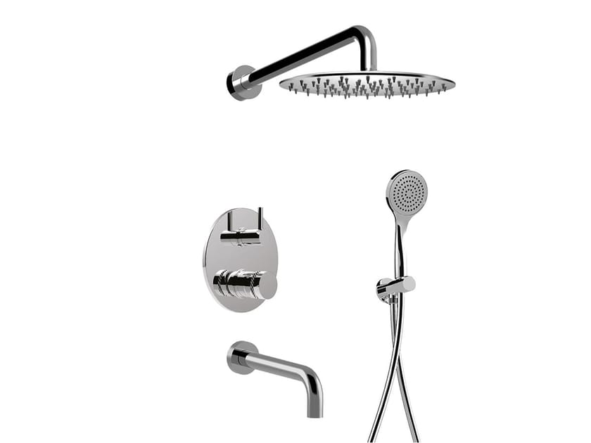 Встраиваемый смеситель для ванны с ручным душем Rubinetteria Giulini MyRing Deluxe ARCH-00141939