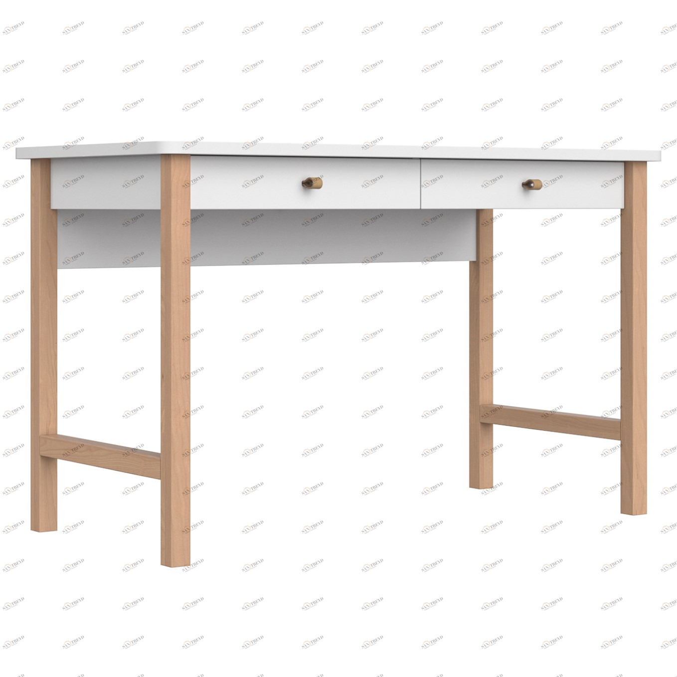 Стол письменный белый Classic М2 ELLIPSE ELLIPSE CLASSIC 00-3951335 Белый Santreyd 