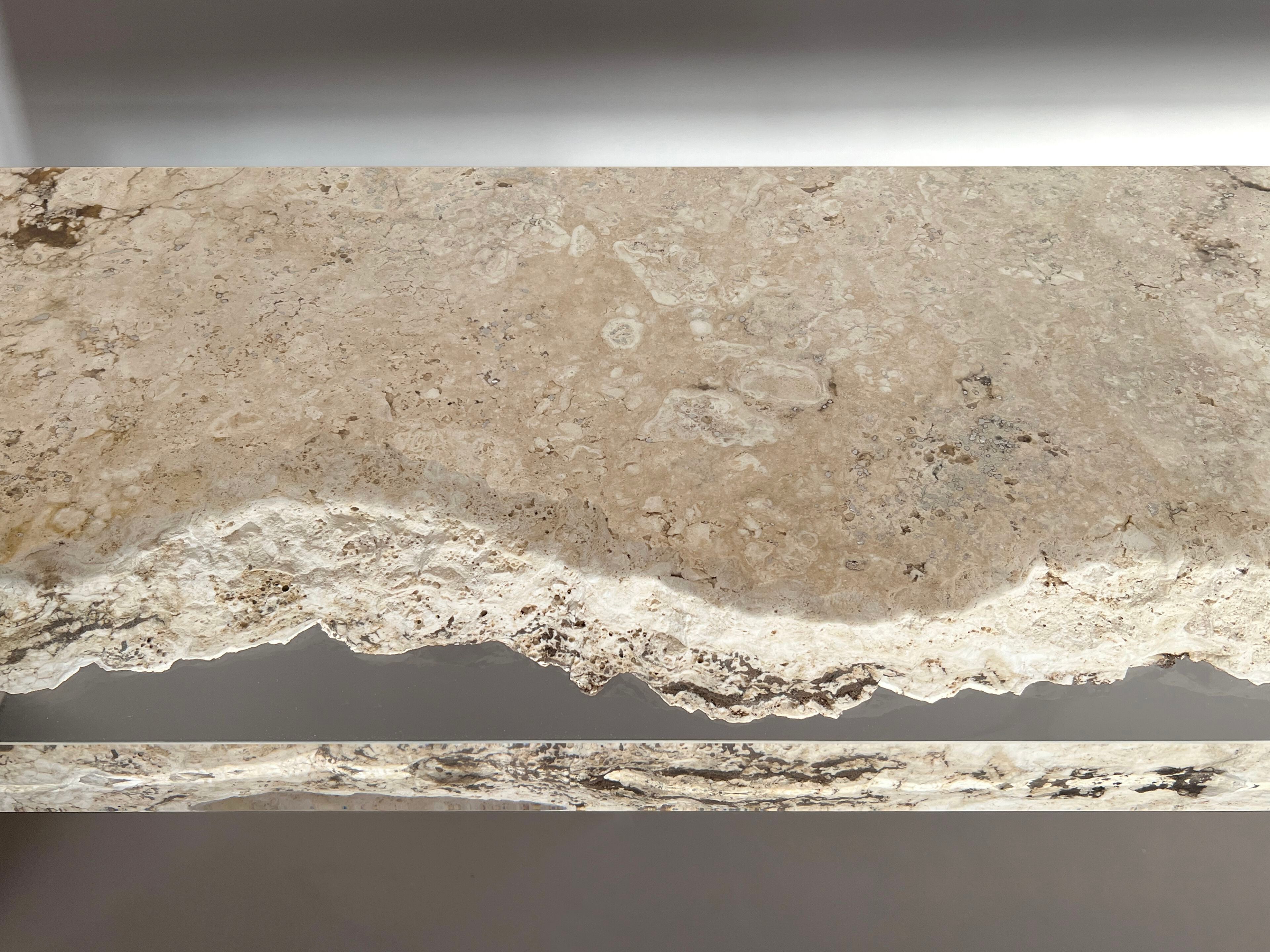 Прямоугольная консоль из травертина от Rapolano alcarol Bedrock ARCH-00045116 - Вид №18