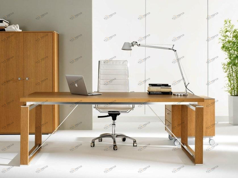 IFT Прямоугольный рабочий стол из фанерованной древесины Electa sun-id-1388686