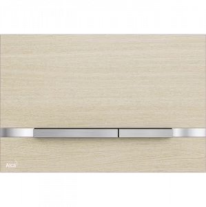 Кнопка управления для скрытых систем инсталляции, нержавеющая сталь-имитация дерева