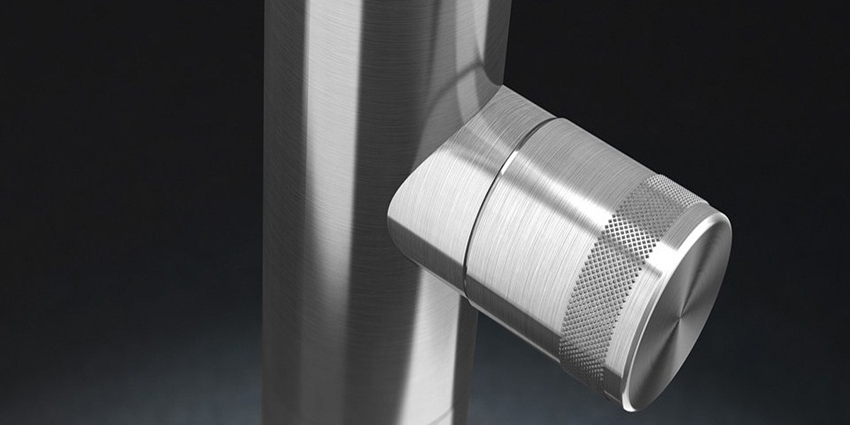 Смеситель для раковины HIRO HIR13S серебристый матовый Radomonte - Вид №1