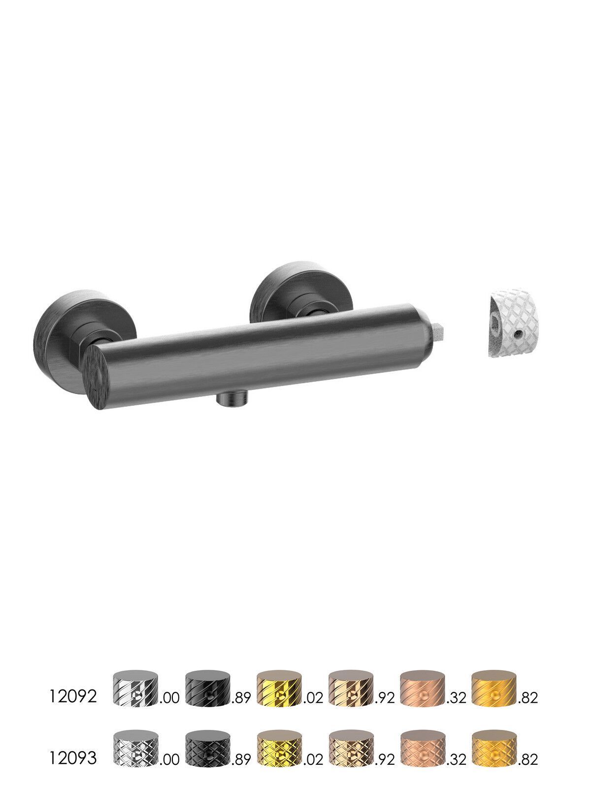 Однорычажный открытый смеситель для душа Rubinetterie Frattini Pepe XLS ARCH-00023803 - Вид №11