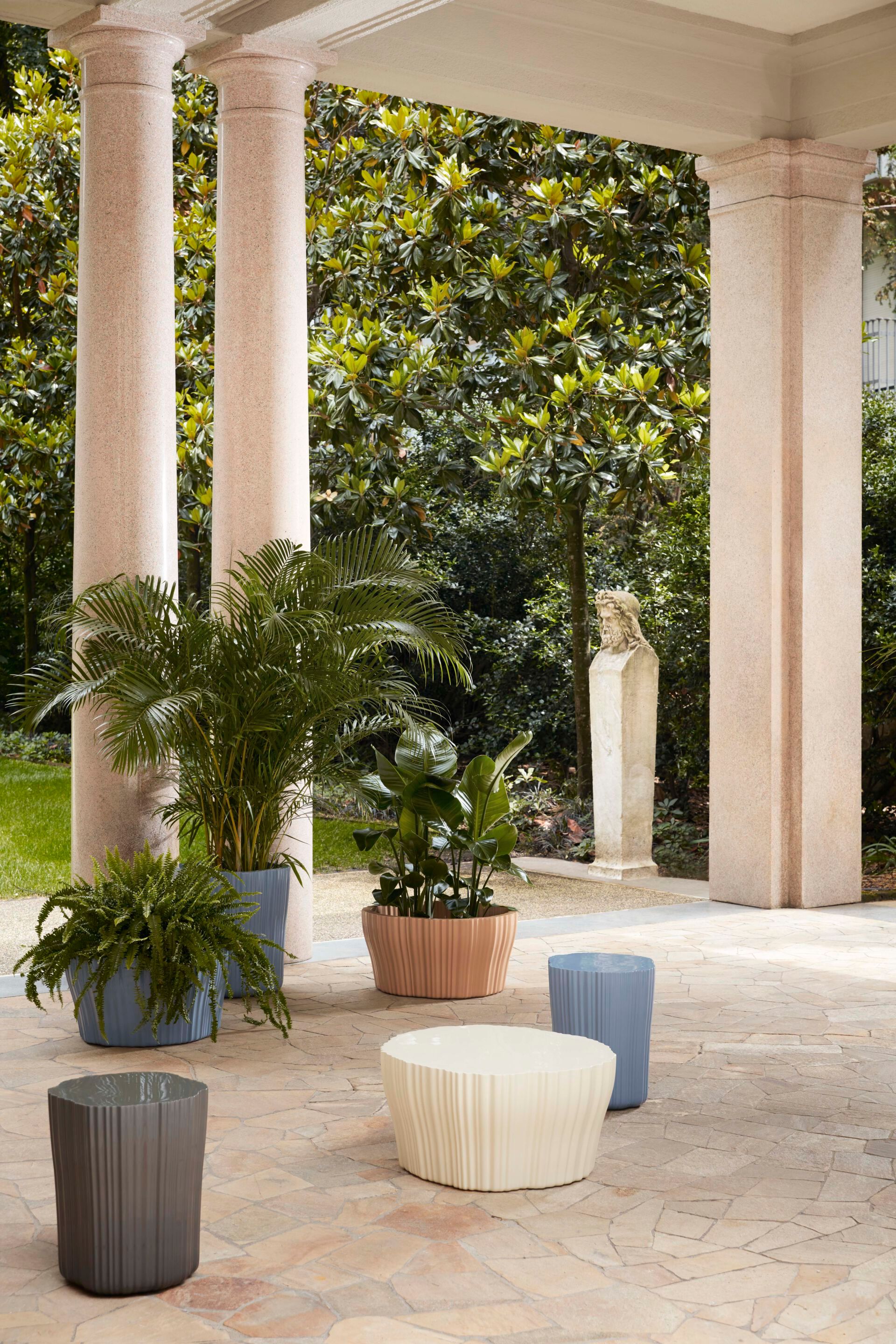 Рециркулированный материал круглый низкий горшок держатель Kartell CORTEZA ARCH-00050011 - Вид №1