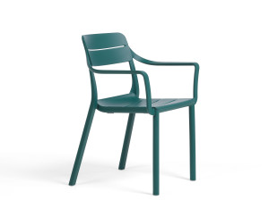 Полипропиленовый садовый стул с подлокотниками