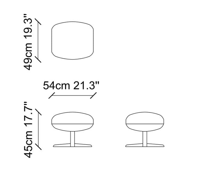 Тканевая спицевая подставка для ног NDESIGN Ezora ARCH-00033300 - Вид №2