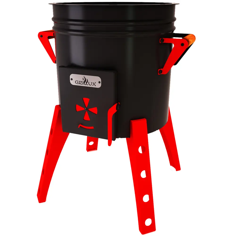 Печь-мангал для казана, толщина стали 2 мм, термокраска Santreyd STLM-2061725 - Вид №5