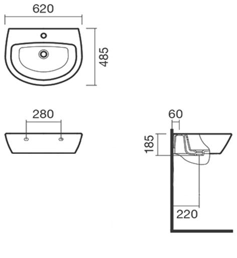 Раковина подвесная 60 Sanitana MUNIQUE S10073117200000  - Вид №1
