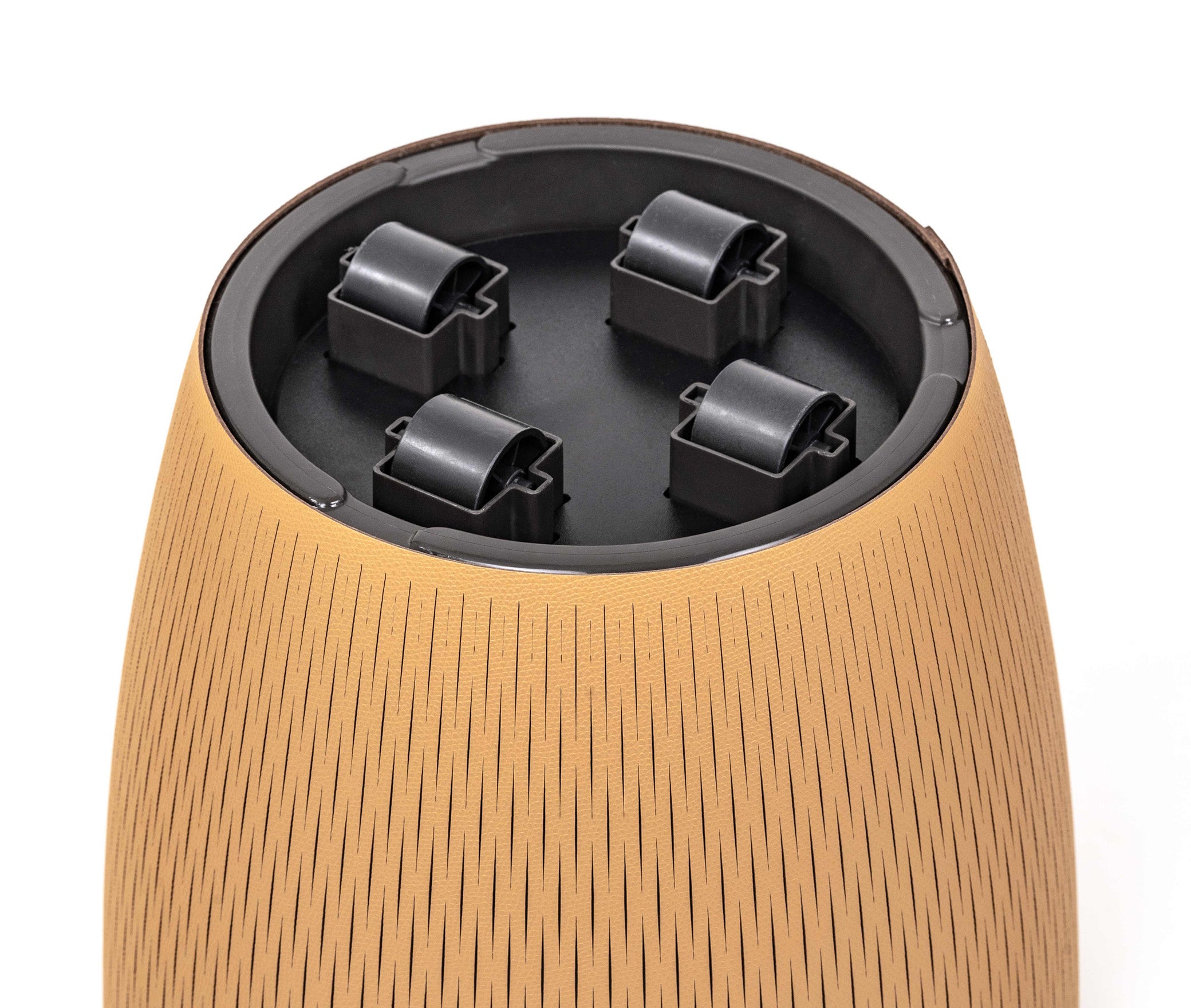 Цветочный горшок Silvy - Ø 30XH28 см / регенерированная зернистая кожа_coffee Pinetti 00.2063.083.015 - Вид №4