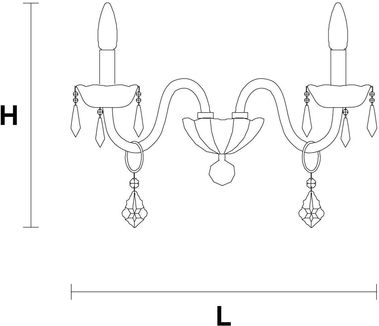 Masiero Настенный светильник из стекла с кристаллами Glass sun-id-1463716 - Вид №1