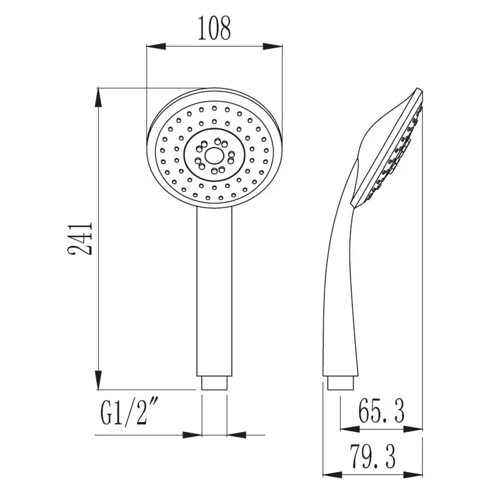 Лейка для душа Voda VSP103 3 режима цвет хром Santreyd STLM-2161128 - Вид №1