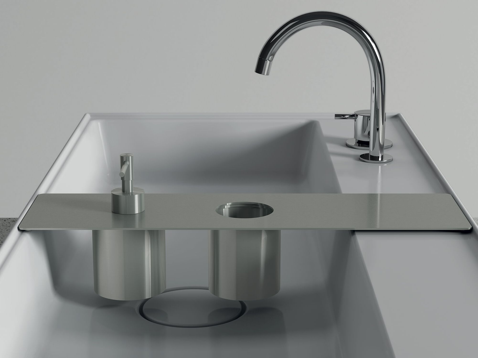 Керамическая прямоугольная двойная раковина Domus Falerii Lavatrucco ARCH-00095842 - Вид №2