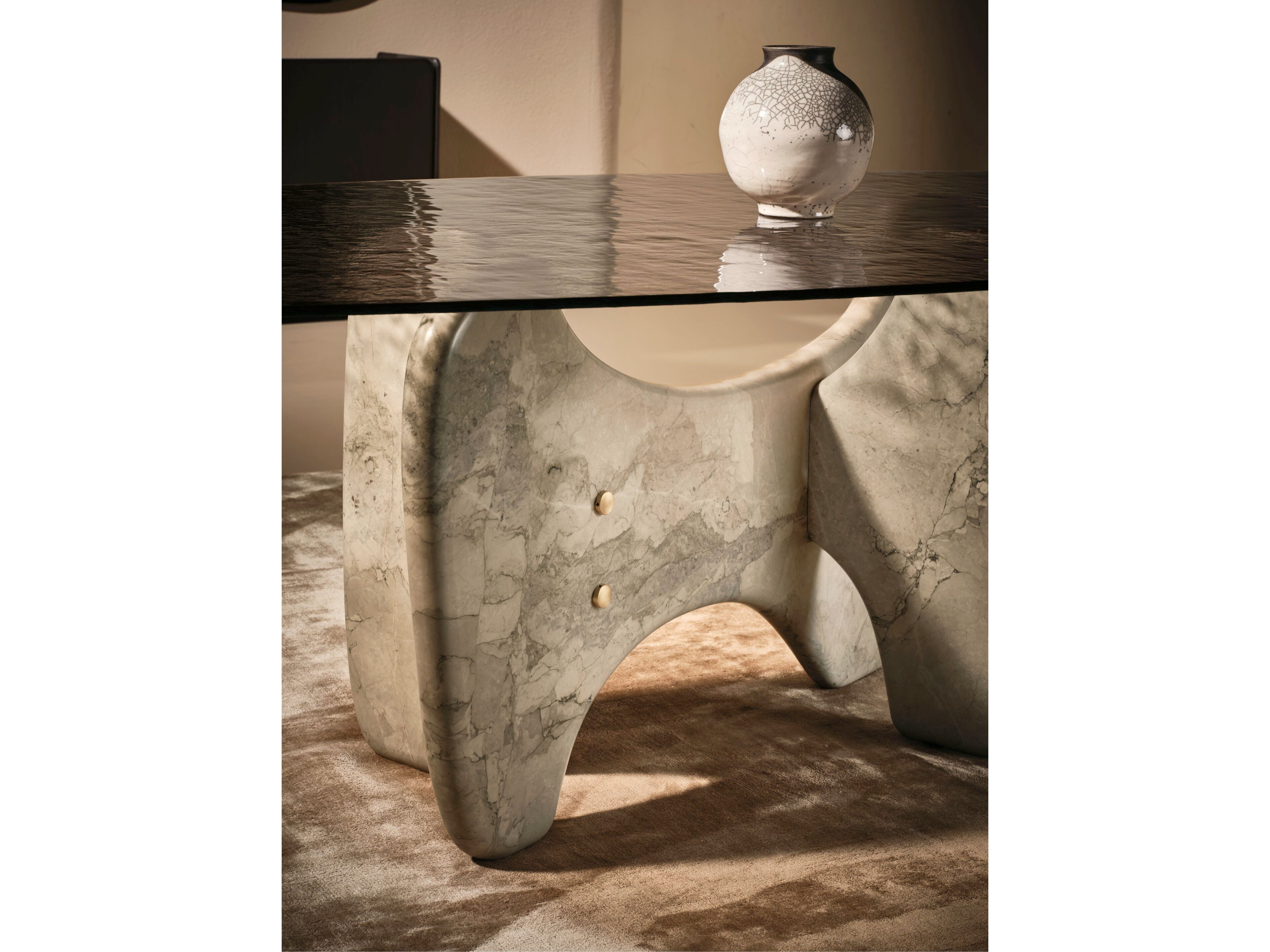 Травертиновый обеденный стол Naturedesign Главная ARCH-00012239 - Вид №2