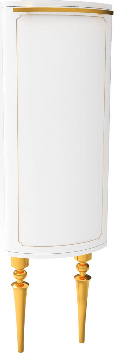 GZ2130.00.BBA Боковой шкаф бел. золото Creavit  - Вид №1