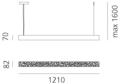 Светодиодный подвесной светильник из технополимера Calipso Santreyd sun-id-1495081 - Вид №8