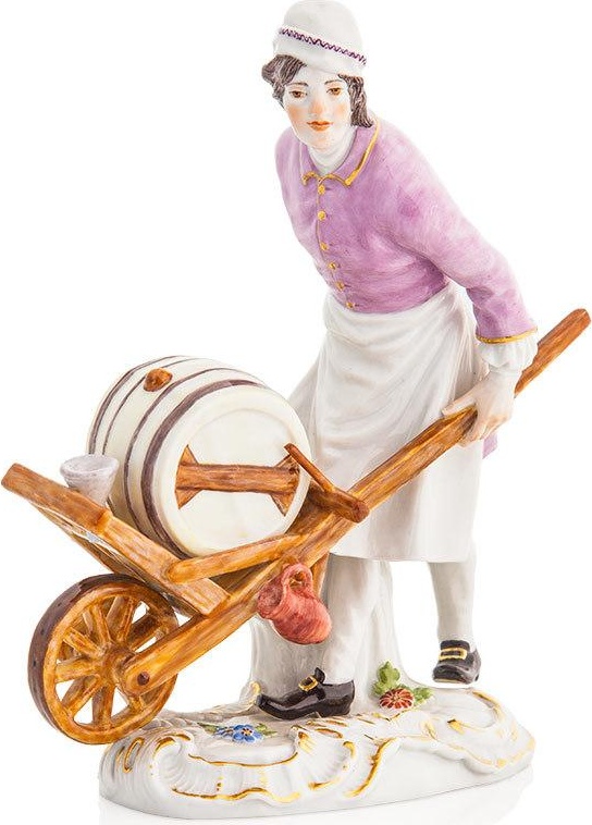 73592 Meissen Фигурка 14,5см "Торговец уксусом" "Парижские торговцы" Фарфор 