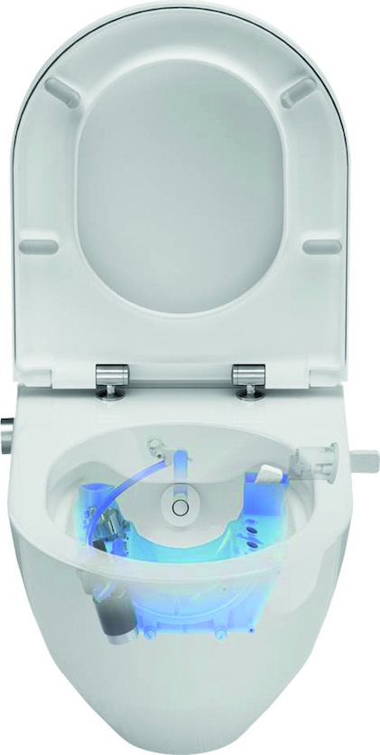 H8206014000001 Подвесной унитаз-биде, безободковый rimless, включает в комплект съемное сиденье с крышкой с механизмом "мягкое закрывание" LAUFEN PRO - Вид №7