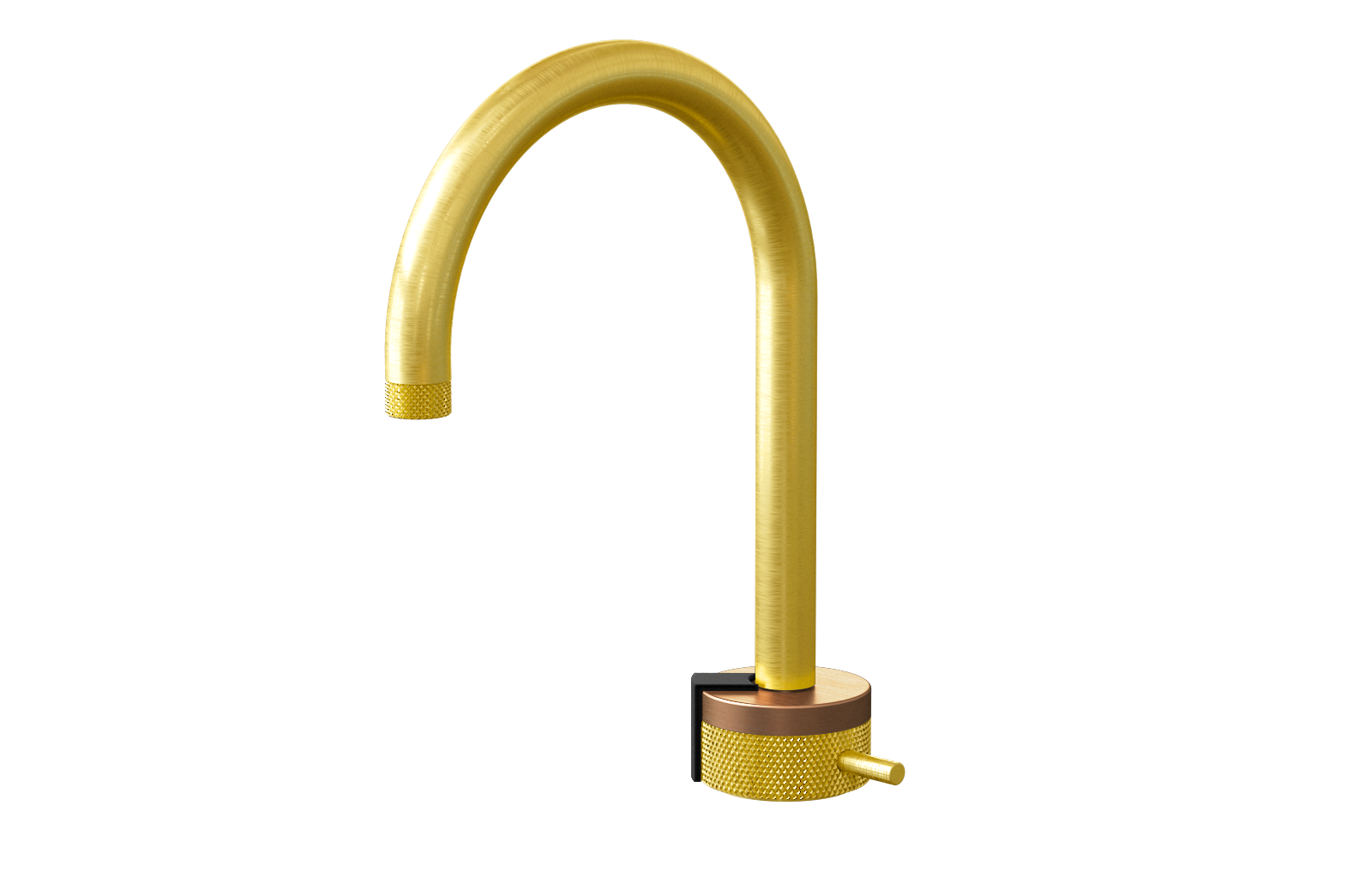 E-11502-R1BRG-L2MBK-BB Однорычажный прогрессивный смеситель для раковины - излив 16см GRAFF MOD+