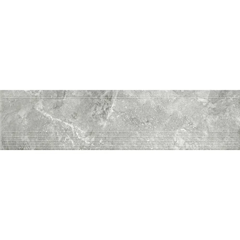Ступенька с прямыми краями Cassiopeia 70 120x30 см керамогранит цвет серый 4 шт Santreyd STLM-2014110