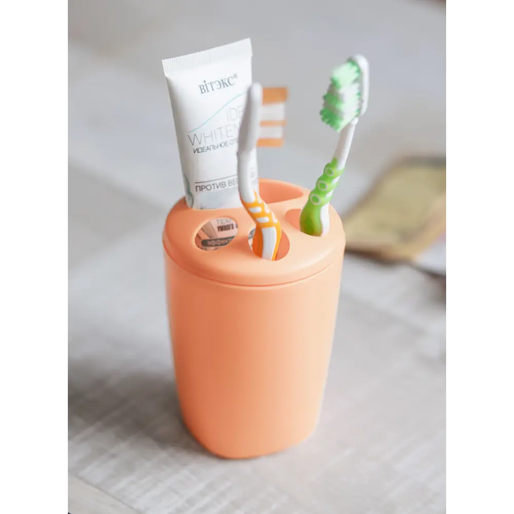 Подставка для зубных щеток Berossi Aqua LM пластик цвет кирпичный STLM-2062975 - Вид №5