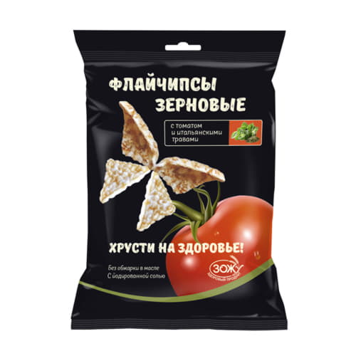Флайчипсы зерновые с томатом и итальянскими травами 40 г Santreyd 13130 - Вид №1