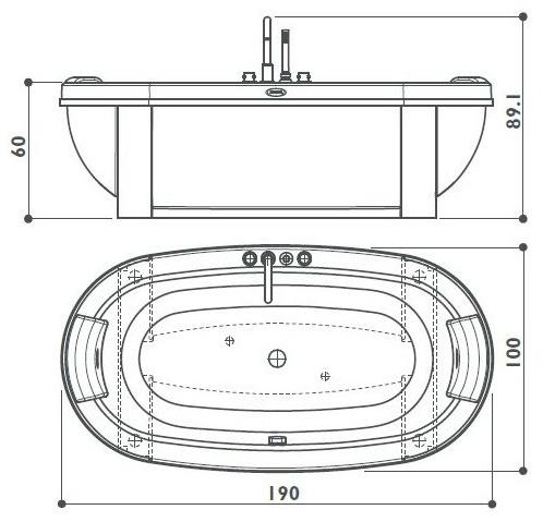 Jacuzzi® Отдельностоящая овальная ванна Anima sun-id-1420258 - Вид №2
