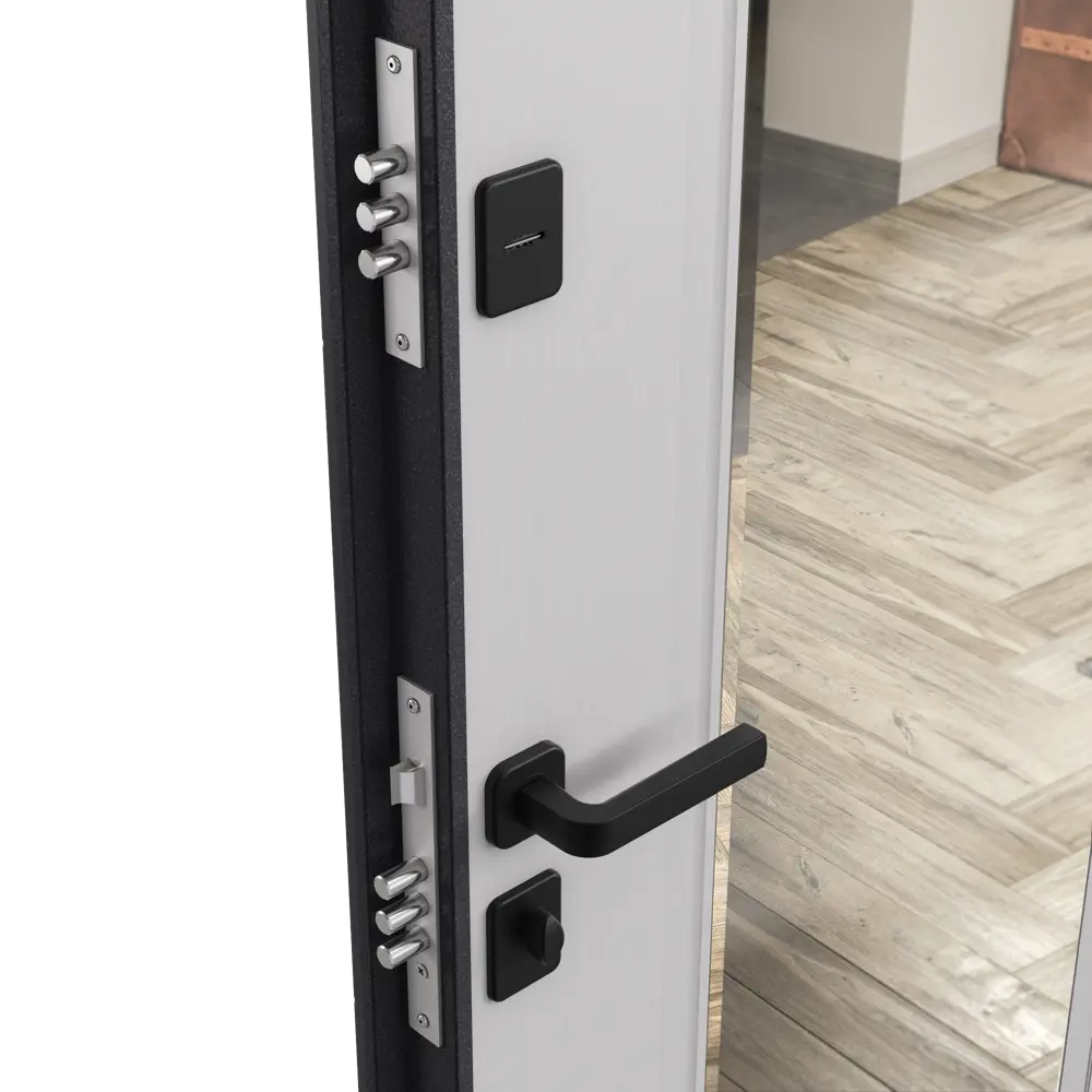 Дверь входная металлическая Гибсон 86x205 см левая скай беленый с зеркалом TOREX STLM-2148186 - Вид №3