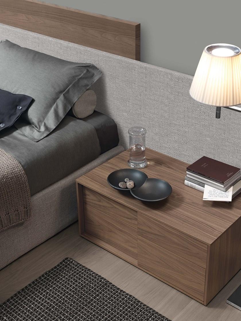 JESSE Кровать из орехового дерева с высоким тканевым изголовьем Mylove sun-id-1465561 - Вид №1