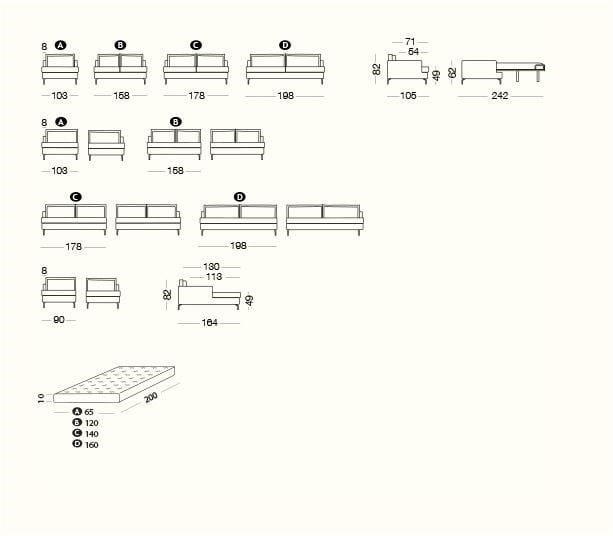 Тканевый съемный модульный угловой диван Milano Bedding DAVE ARCH-00147889 - Вид №5