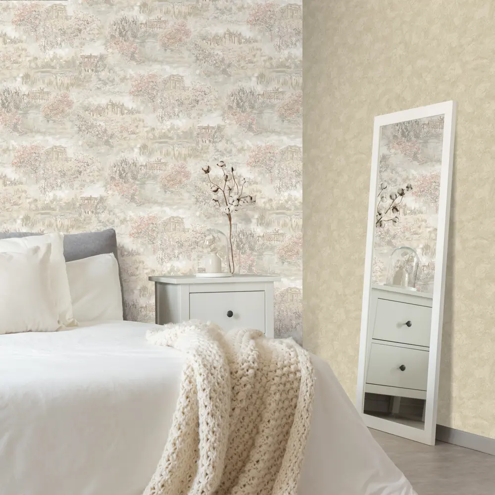 Обои флизелиновые Euro Decor Saint-Tropez бежевые 1.06 м 7084-02 82734894 STLM-2051091 - Вид №3