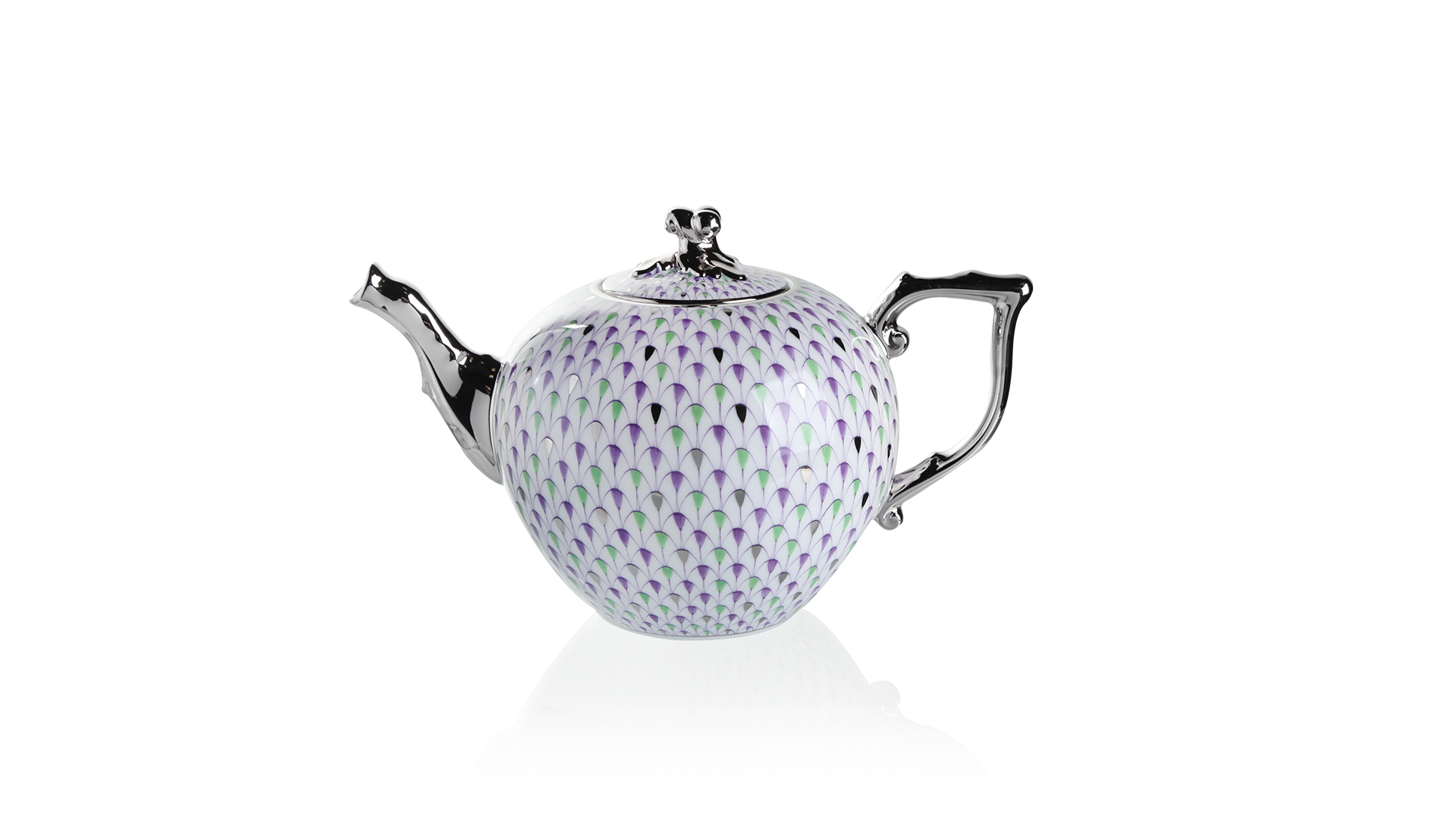 10612293 Herend Тет-а-тет чайный 2/10 "Сетка Херенд" Фарфор  - Вид №3