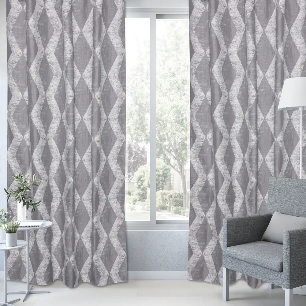 Штора на ленте Inspire Lid 160x280 см цвет серый 83562072 STLM-2141706  - Вид №5