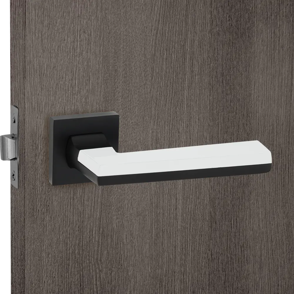 Дверные ручки 128 BL, комплект, цвет черный Santreyd STLM-2206640 - Вид №6