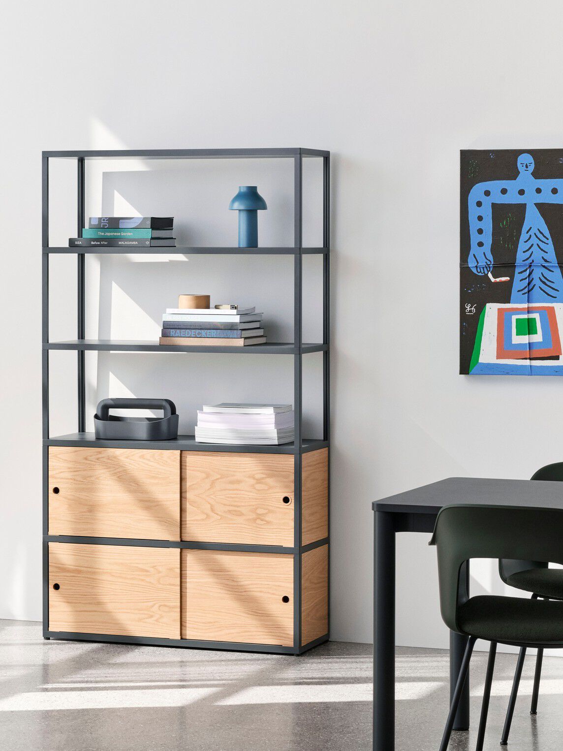 Прямоугольный стол с алюминиевыми или твердыми дубовыми ножками Hay пристройка ARCH-00016580 - Вид №7