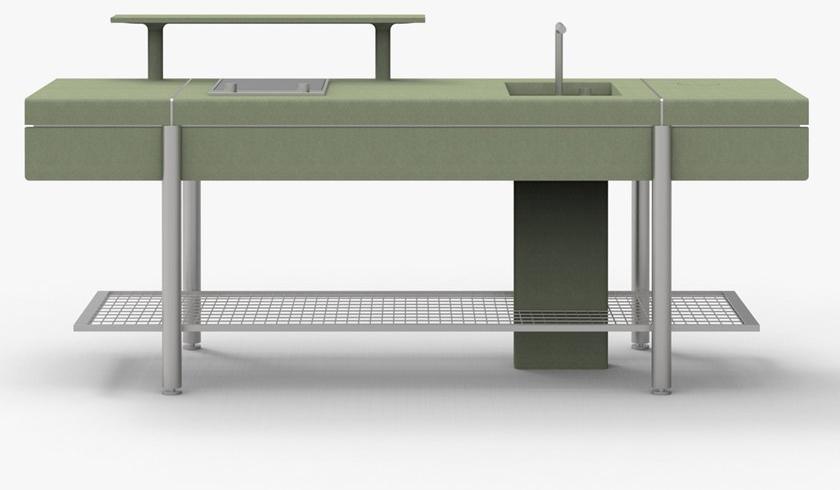 Elmar Отдельностоящий модуль со стальными и бетонными полками sun-id-1388379 - Вид №3