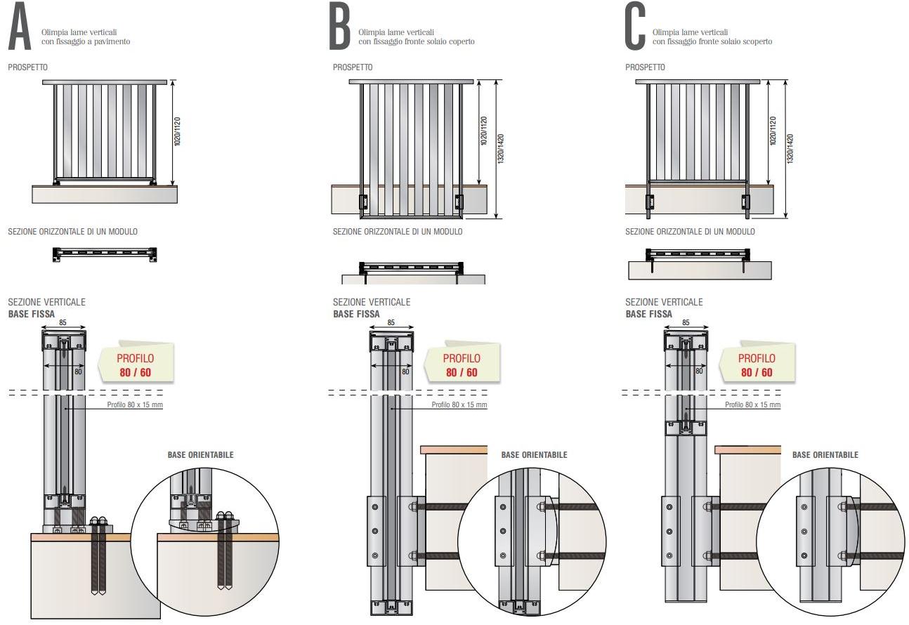 FARAONE Алюминиевый парапет с алюминиевыми полотнами Olimpia sun-id-1466648 - Вид №7