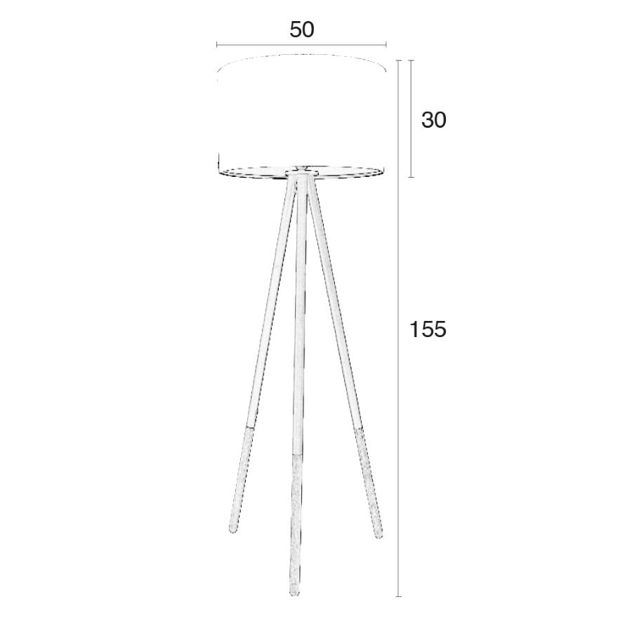 Лампа напольная Highland, темно-серая Zuiver 5100037 - Вид №8