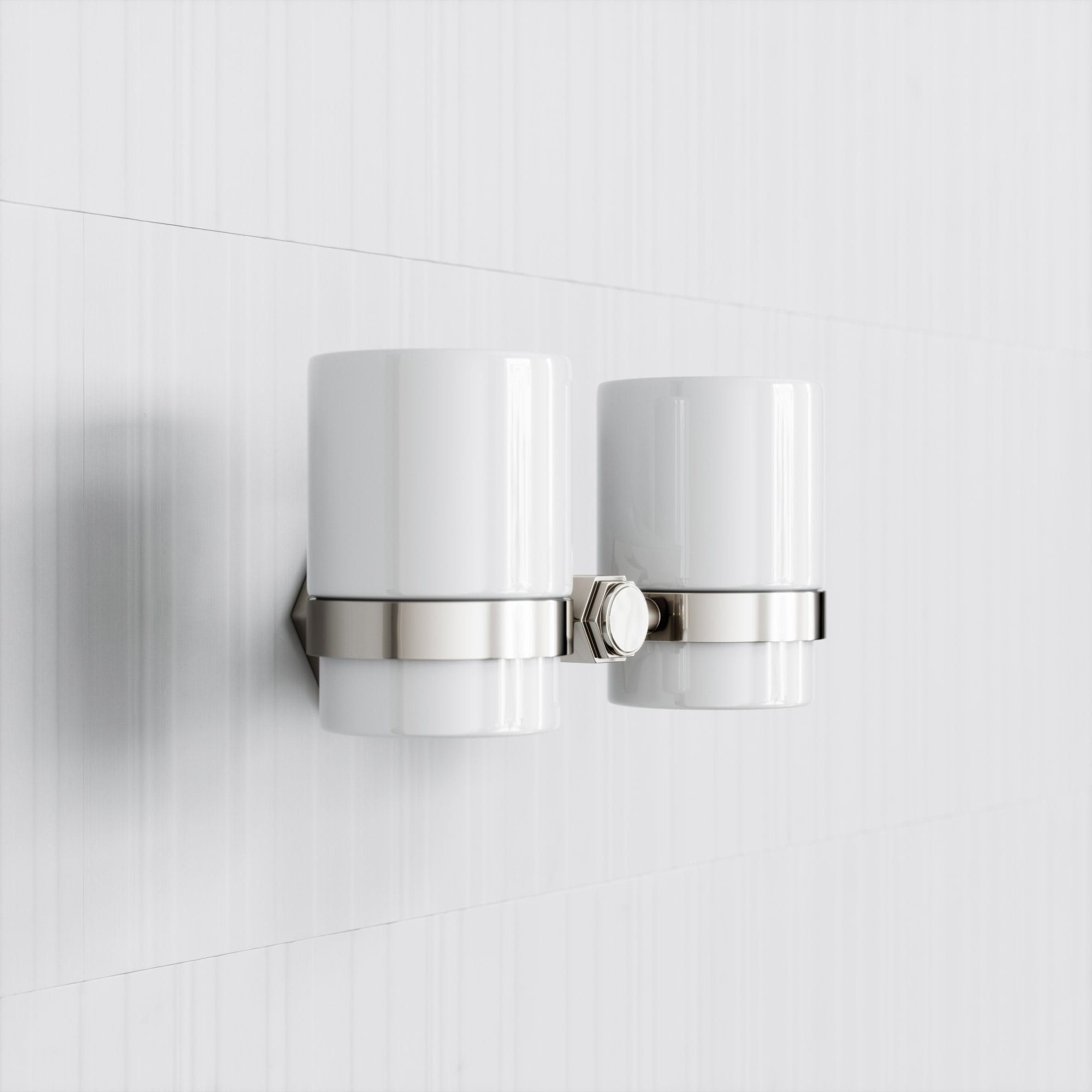 Керамический двойной настенный держатель зубной щетки LUSSO Eton ARCH-00004136 - Вид №2