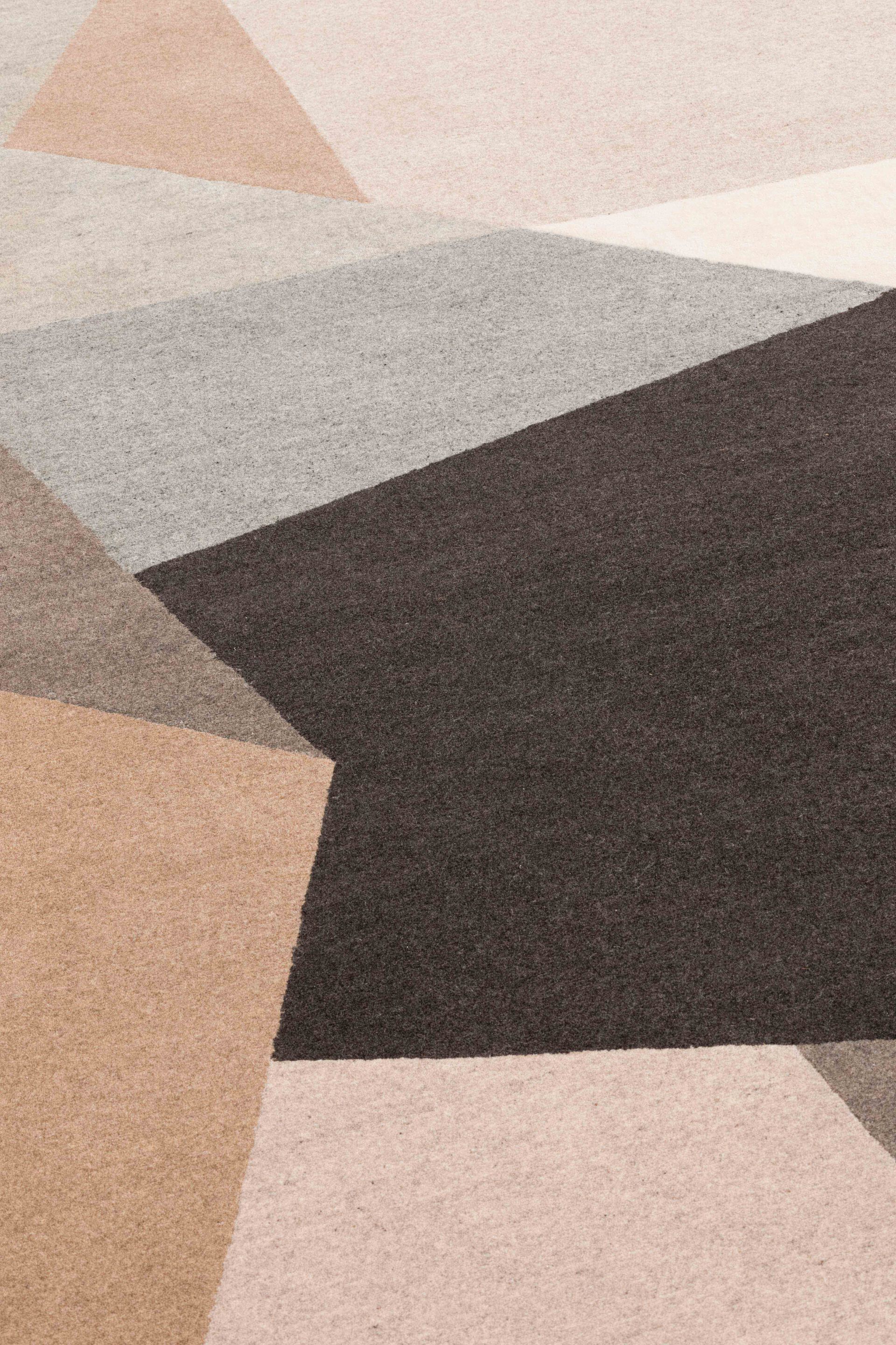 Шерстяной ковер с геометрическим рисунком GAN LOKO NATURAL ARCH-00128687 - Вид №8